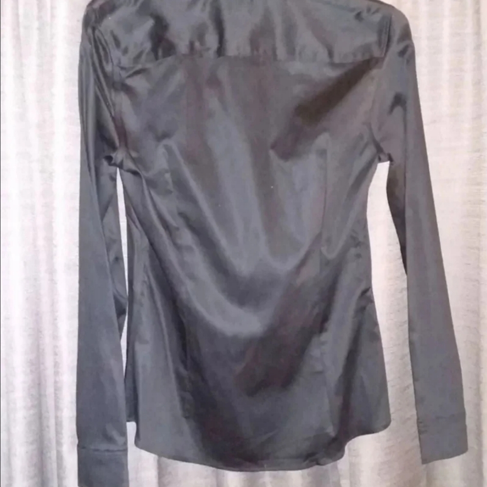BANANA REPUBLIC Non-Iron Fitted Dress Shirt Long-Sleeved Button Size 10 - Picture 8 of 12